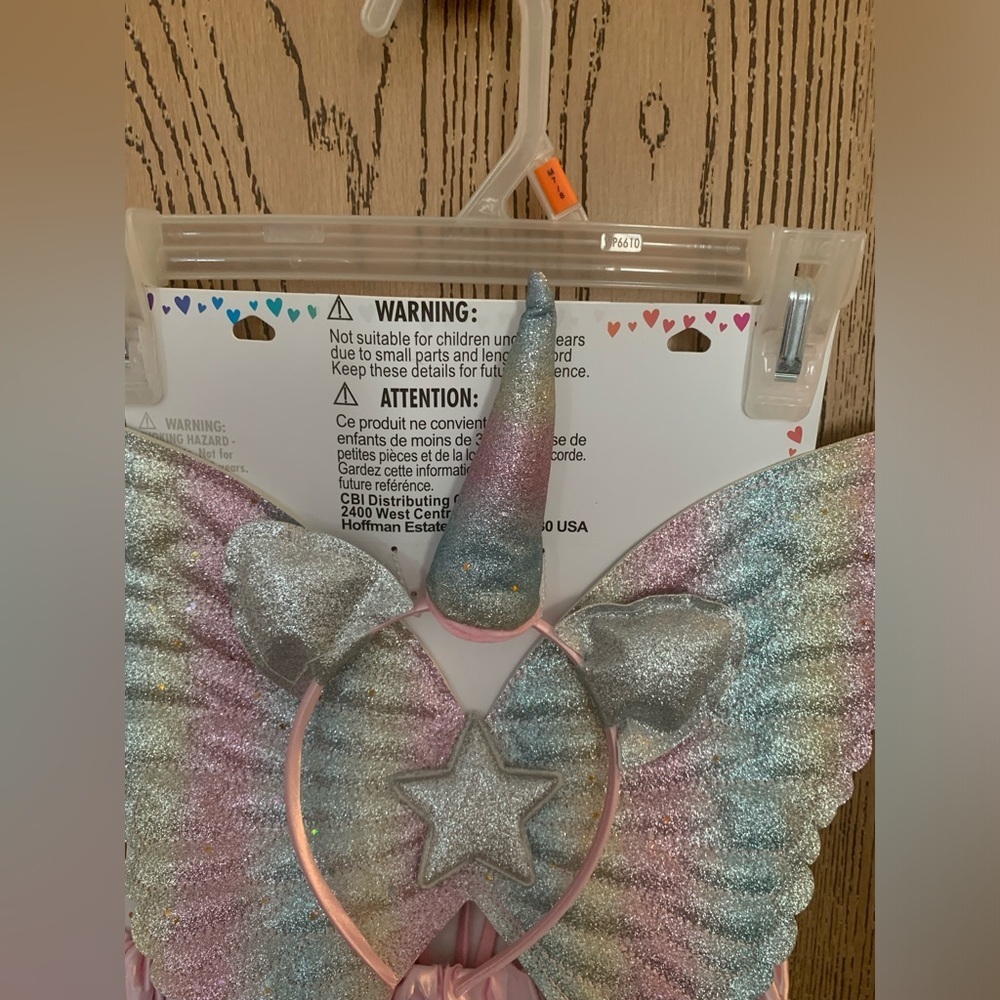 Claire’s New Rainbow Fairy Costume with Wings - Picture 7 of 7